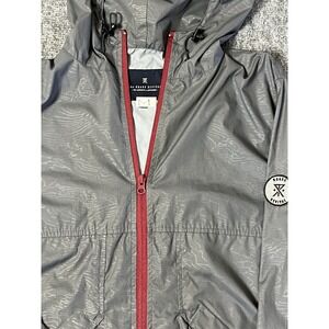 The Roark Revival Jacket Mens Medium Gray Full Zip Hooded‎ Windbreaker Outdoors